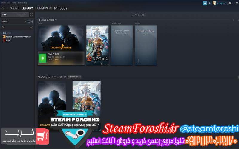 فروش اکانت استیم کد 6384