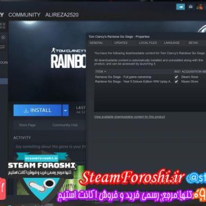 فروش اکانت استیم کد 6387