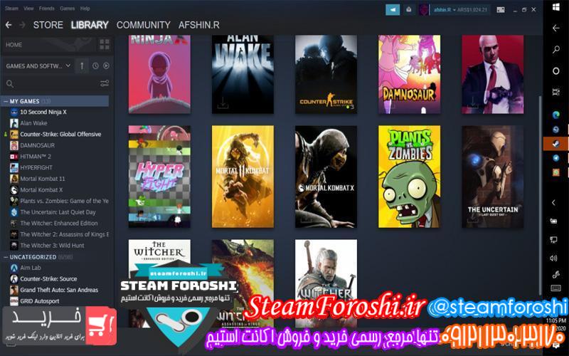 فروش اکانت استیم کد 6389