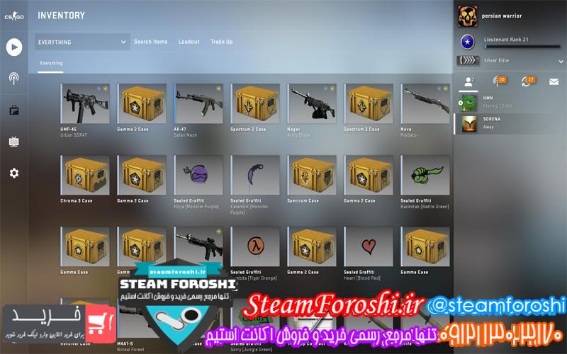 فروش اکانت cs go کد 6393