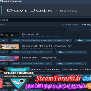 فروش اکانت استیم کد 6396