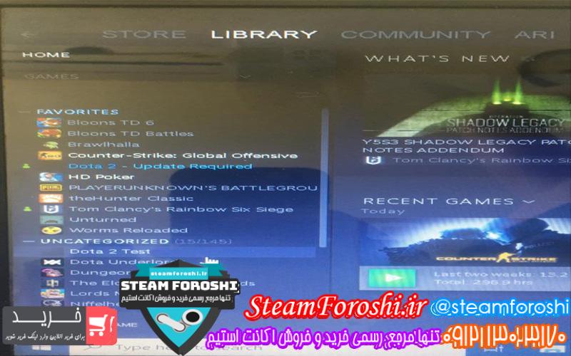 فروش اکانت استیم کد 6454