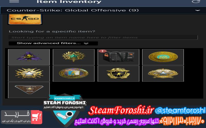 فروش اکانت cs go کد 6460