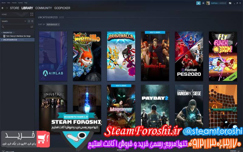 فروش اکانت استیم کد 6475