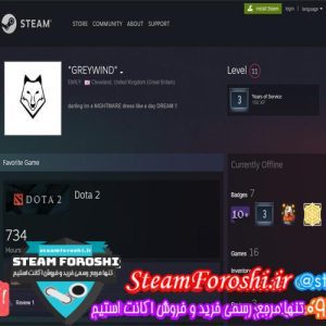 فروش اکانت استیم کد 6484