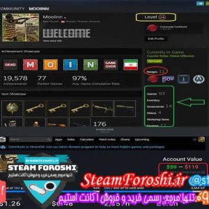 فروش اکانت استیم کد 6518