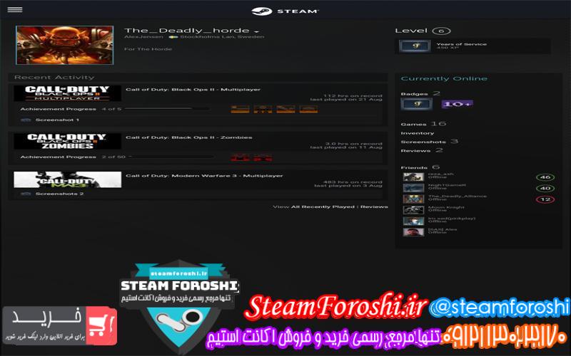 فروش اکانت استیم کد 6562