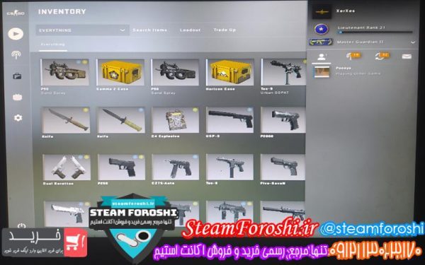 فروش اکانت cs go کد 6563