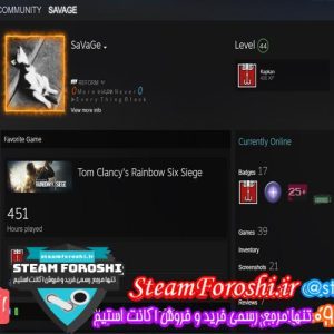 فروش اکانت استیم کد 6581