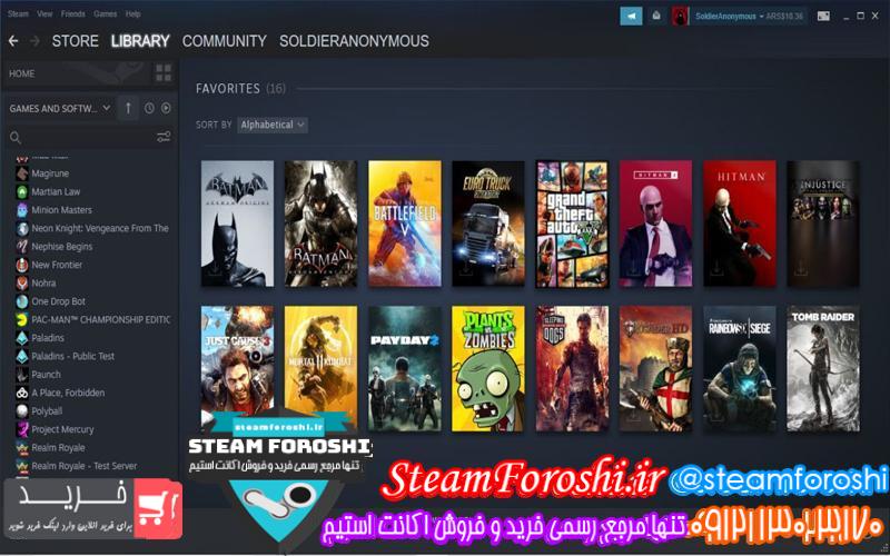 فروش اکانت استیم کد 6582