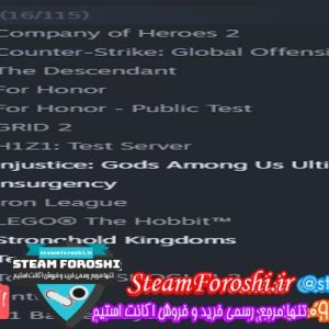 فروش اکانت استیم کد 6585
