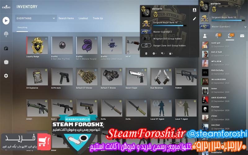 فروش اکانت cs go کد 6646