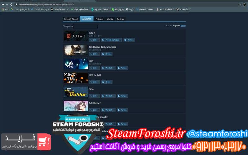 فروش اکانت استیم کد 6610