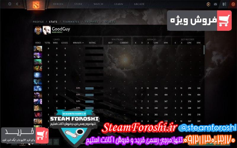 فروش اکانت دوتا 2 کد 6612