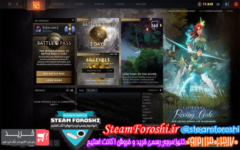 فروش اکانت دوتا 2 کد 6613