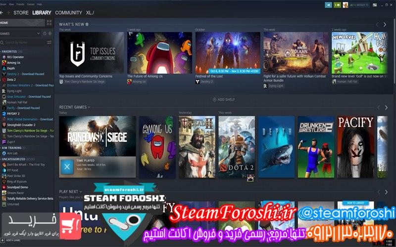 فروش اکانت استیم کد 6617