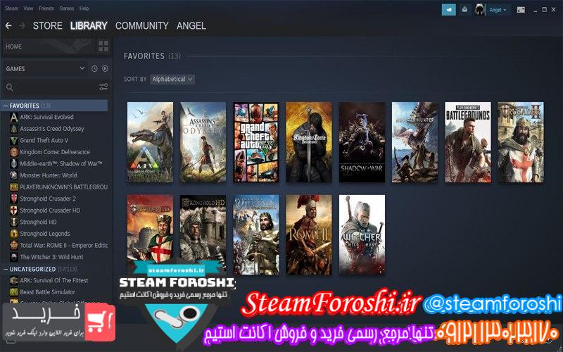 فروش اکانت استیم کد 6621