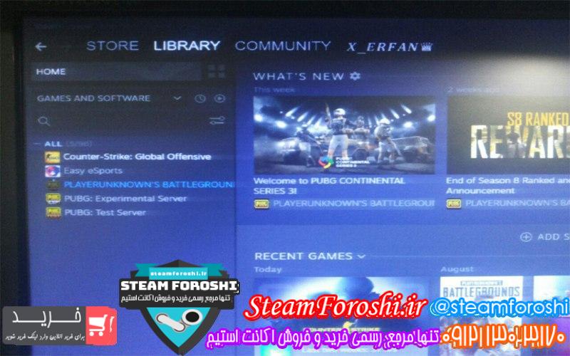 فروش اکانت استیم کد 6743