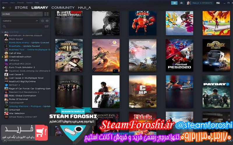 فروش اکانت استیم کد 6757