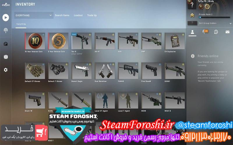 فروش اکانت cs go کد 6763