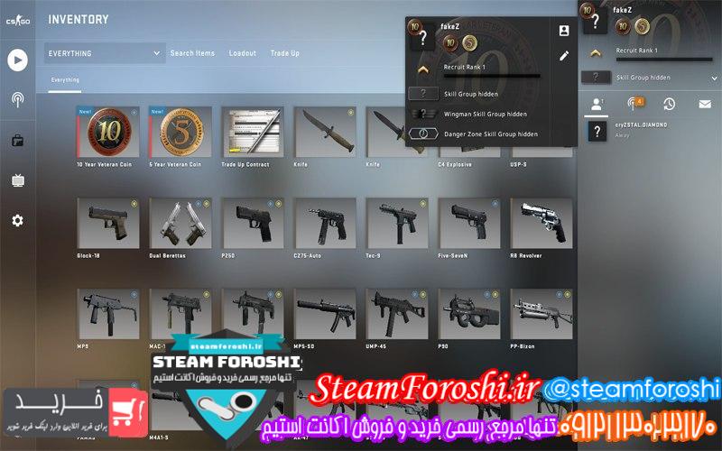 فروش اکانت cs go کد 6806