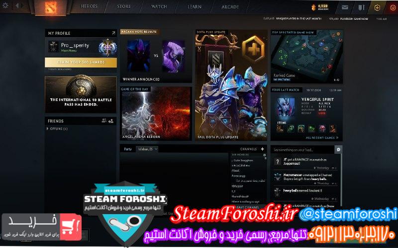 فروش اکانت دوتا 2 کد 6815