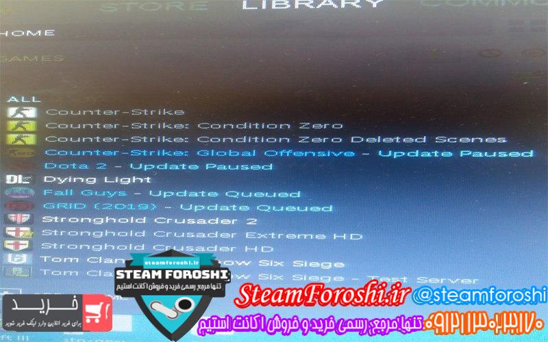 فروش اکانت استیم کد 6838