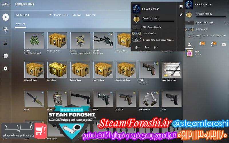 فروش اکانت cs go کد 6889