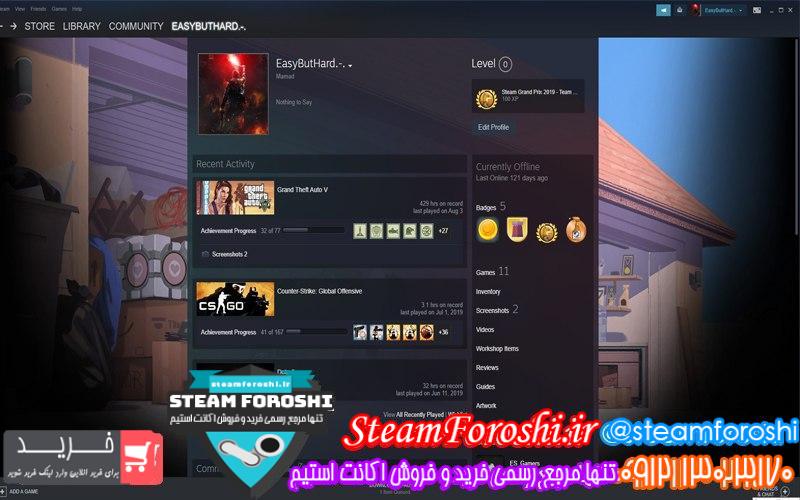 فروش اکانت استیم کد 6895