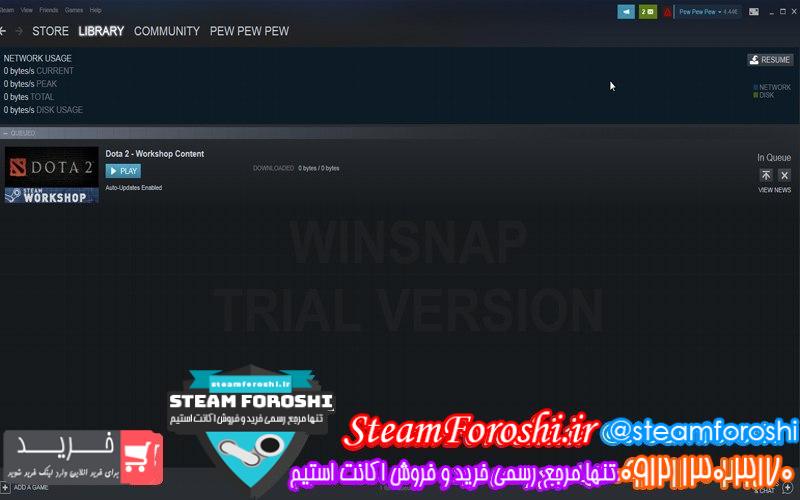 فروش اکانت دوتا 2 کد 6910