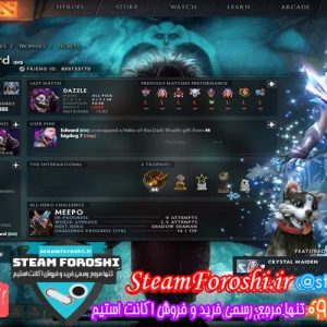 فروش اکانت دوتا 2 کد 6925