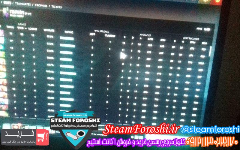 فروش اکانت دوتا 2 کد 6928