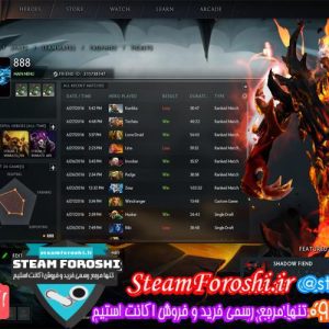 فروش اکانت دوتا 2 کد 6735