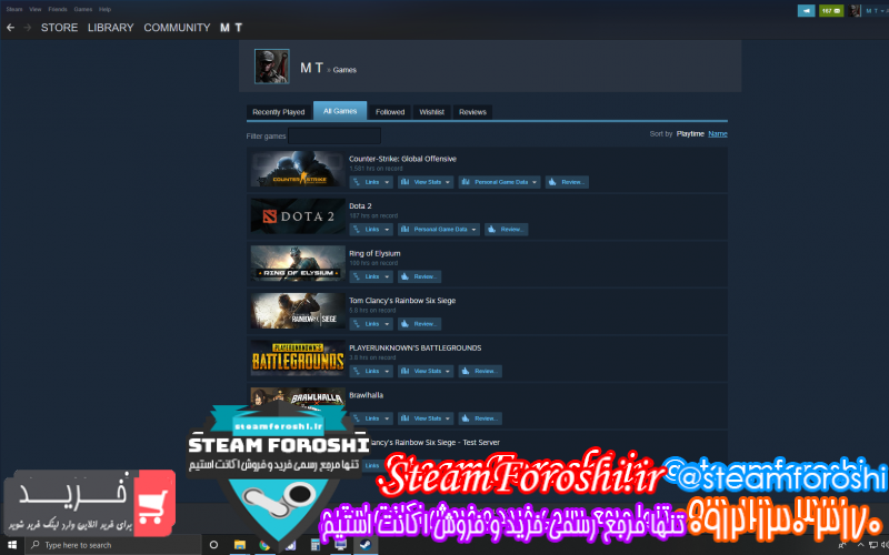 فروش اکانت استیم کد 7112