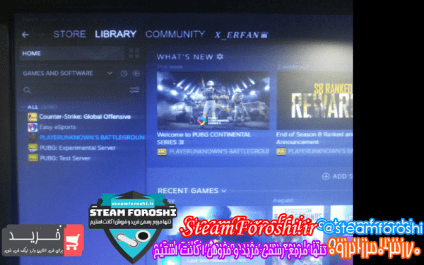 فروش اکانت cs go کد 7140