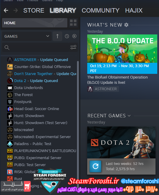 فروش اکانت استیم کد ۷۲۰۶