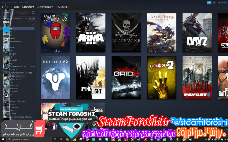 فروش اکانت استیم کد ۷۲۱۱