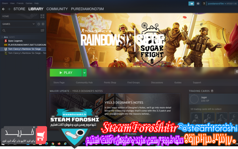 فروش اکانت استیم کد ۷۲۶۴