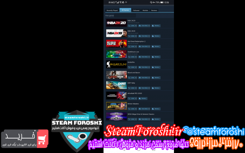 فروش اکانت استیم کد ۷۲۶۷