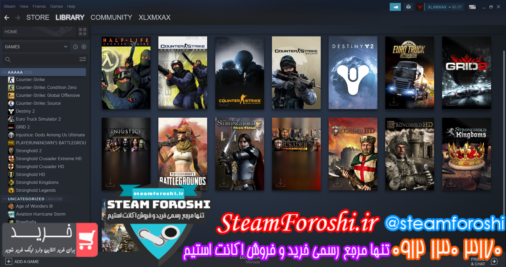 فروش اکانت استیم کد ۷۲۹۵