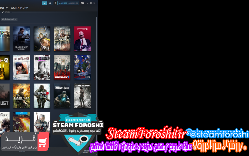 فروش اکانت استیم کد ۷۳۱۰