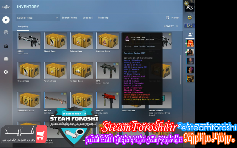 فروش اکانت cs go کد ۷۷۲۸