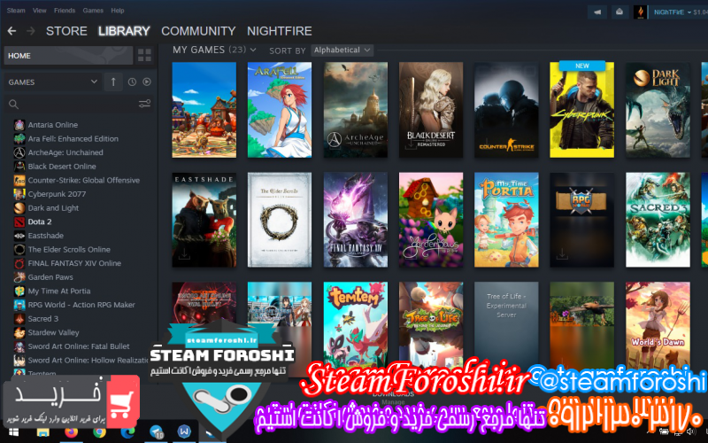 فروش اکانت استیم کد ۷۷۹۰