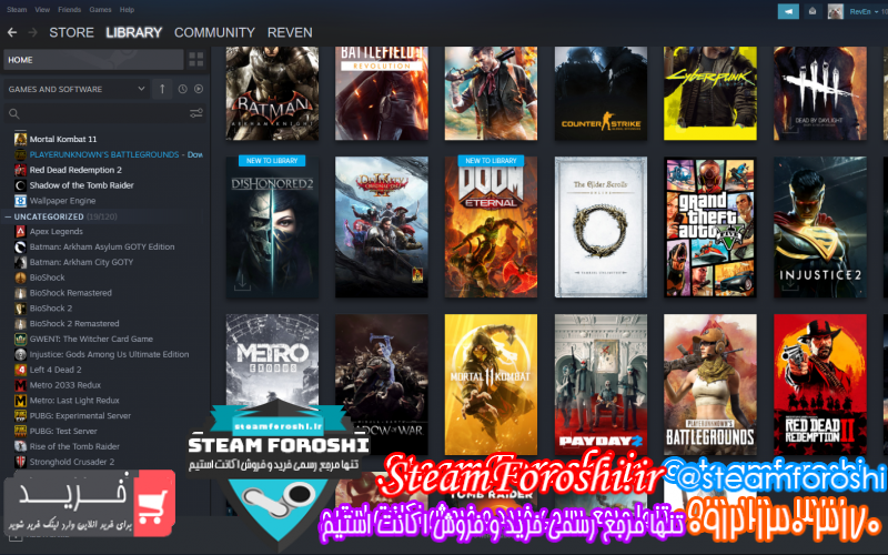 فروش اکانت استیم کد ۷۳۵۱