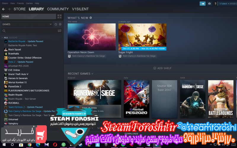 فروش اکانت استیم کد ۷۳۶۲