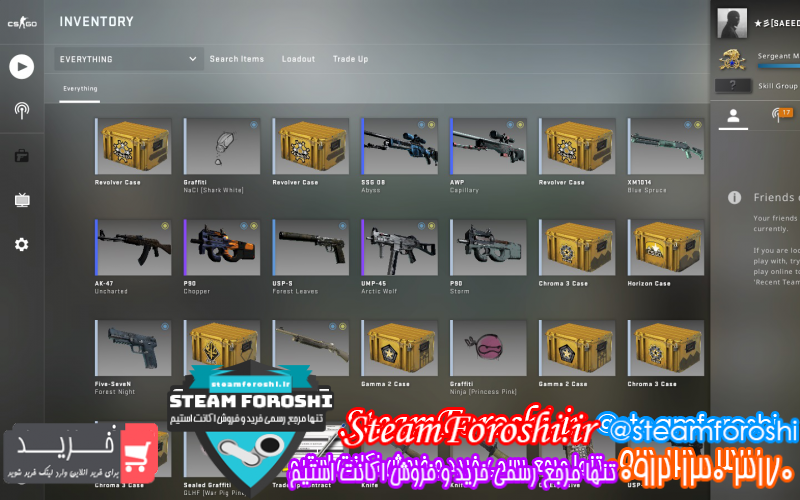 فروش اکانت cs go کد ۷۳۶۸