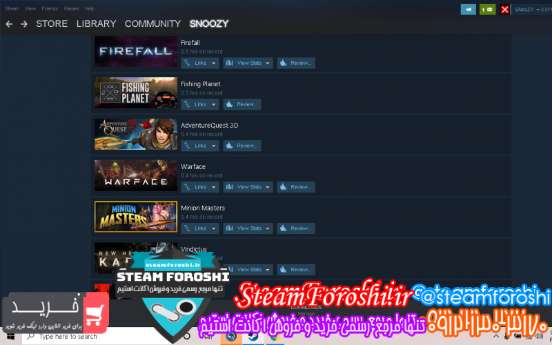 فروش اکانت استیم کد ۷۳۸۷