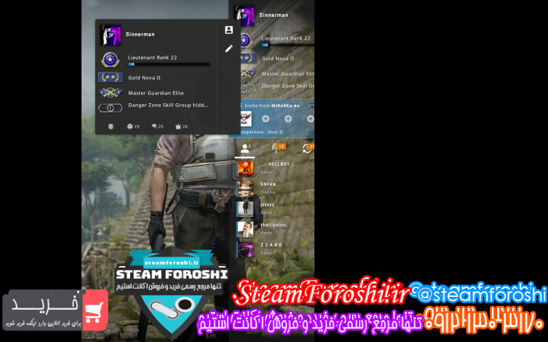 فروش اکانت cs go کد ۷۴۰۳