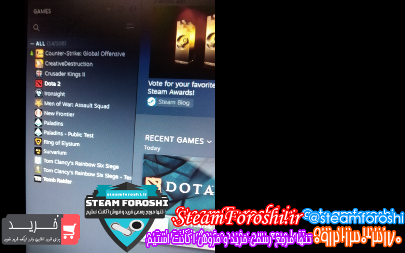 فروش اکانت استیم کد ۷۹۵۵