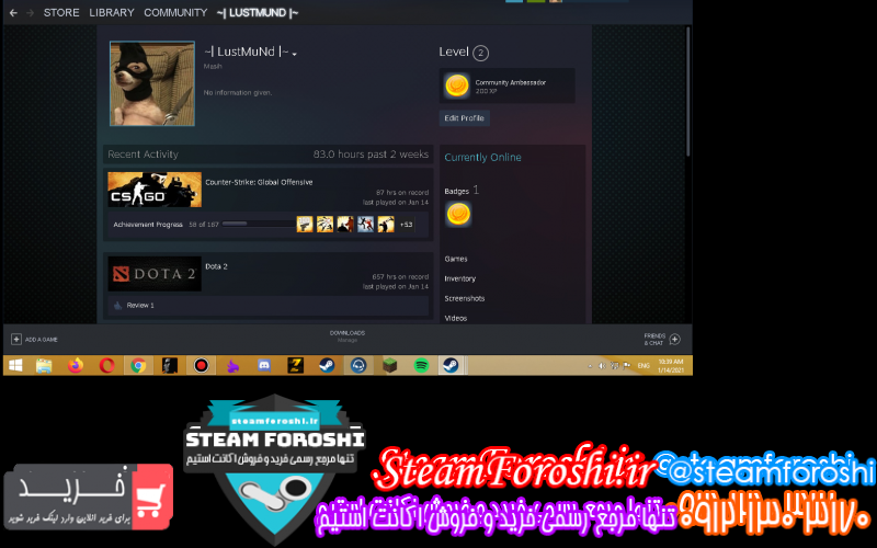 فروش اکانت استیم کد ۷۹۶۶